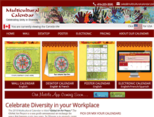 Tablet Screenshot of canada.multiculturalcalendar.com